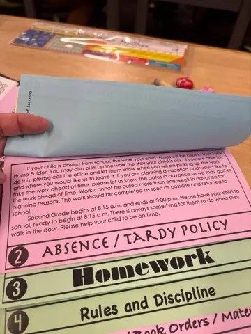 Absence and Tardy Policy page